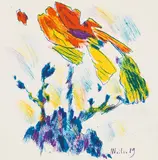 Max Weiler, o. T., 1989, Farblithographie; ungerahmt