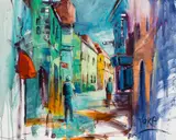 Voka, Smod City Life, Acryl auf Leinwand