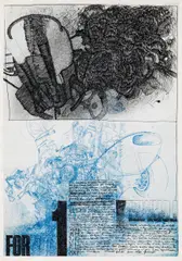 Othmar Zechyr, o.T., Überarbeitete Druckgrafik ; ungerahmt