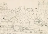 Eduard Bäumer, Konvolut aus vier Arbeiten: Port Royal; Tropea; o.T.; Stilleben mit Blick in den Garten