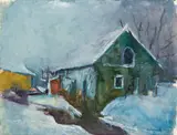 Josef Dobrowsky, Alte Mühle am Ramingbach bei Steyr, 1949, Aquarell auf Papier; ungerahmt
