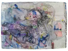 Ernst Gradischnig, Vogelinsel, 1990, Aquarell auf Papier