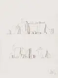 Karl Korab, Konvolut aus drei Arbeiten, Tusche auf Papier; ungerahmt