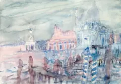 Venedig by Kurt Moldovan, 1977, Aquarell auf Papier, sold Jan 2016