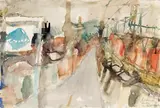 Kurt Moldovan, Studie, 1962, Aquarell auf Papier