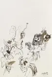 Kurt Moldovan, o.T., 1976, Tusche auf Papier; ungerahmt