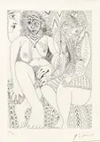 Pablo Picasso, Two Women, 1971, Etching on paper