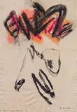 Ernst Skrička, Erinnerung an Helga, 1991, Mischtechnik auf Papier; ungerahmt