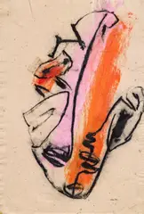 Ernst Skrička, o.T., 1992, Mischtechnik auf Papier; ungerahmt