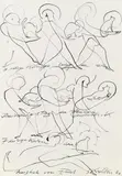 Ernst Skrička, Konvolut aus zwei Arbeiten: 7 Heilige Könige, Obsessionen, Tusche auf Papier; Tusche auf Papier; ungerahmt