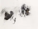 Gernot Wieland, o.T., 1996, Mischtechnik auf Papier; ungerahmt
