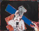 Peter Sengl, Widderfrisurige, 1986, Mischtechnik auf Papier; ungerahmt