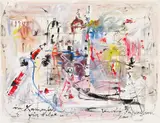 Venedig Impression by Hans Staudacher, Mischtechnik auf Papier; ungerahmt, sold Jan 2016