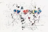 Poetischer Garten by Hans Staudacher, 1996, Mischtechnik auf Papier; ungerahmt, sold Jan 2016