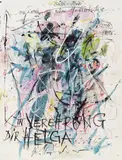 In Verehrung Dir Helga by Hans Staudacher, 2004, Mischtechnik auf Papier; ungerahmt, sold Jan 2016