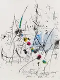 o.T. by Hans Staudacher, 1977, Mischtechnik auf Papier; ungerahmt, sold Jan 2016