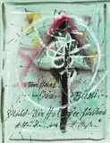 o.T. by Hans Staudacher, 2004, Mischtechnik auf Papier, ungerahmt, sold Jan 2016