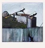 Various Artists, Konvolut aus dreizehn Arbeiten, Mischtechnik auf Papier;Aquarell auf Papier;Rötel auf Papier;Tusche auf Papier;Objekt;Druckgraphik