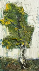 Franz Grabmayr, Birke, 1979, oil on canvas
