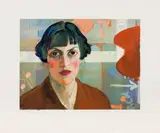 Xenia Hausner, Manhattan, 2002, colorized lithography; edition: 29/35