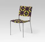 Doku-Stuhl by Franz West, 1997, steel, wood, foam rubber, linen, cotton, offered Jan 2016