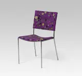 Doku-Stuhl by Franz West, 1997, steel, wood, foam rubber, linen, cotton, offered Jan 2016