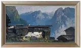 Am Berghang (Garmisch) by Oskar Mulley, 1938, oil on canvas, sold Nov 2015