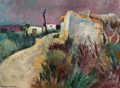 Ibiza by Willy Eisenschitz, oil on canvas, sold Nov 2015