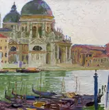 Carl Moll, Venice with Santa Maria della Salute