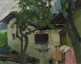 Hans Josef Weber Tyrol, Farm with trees