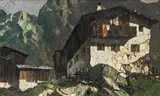 Oskar Mulley, Mountain farm in Garmisch