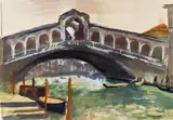 Josef Dobrowsky, Rialto Bridge in Venice
