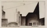 Petersdorf, Neustiftgasse by Erika Giovanna Klien, c. 1923/24, black chalk on paper, sold Nov 2015