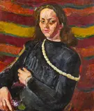 Anton Kolig, Sibylla mit Halskette (The artists's daughter), 1943, oil on canvas