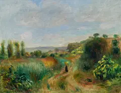 Pierre-Auguste Renoir, Paysage à Cagnes, c. 1898, oil on canvas