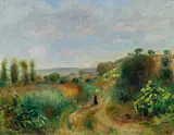 Paysage à Cagnes by Pierre-Auguste Renoir, c. 1898, oil on canvas, sold Nov 2015