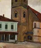 Josef Dobrowsky, Church tower of Ybbs