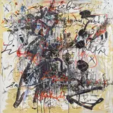 In Liebe by Hans Staudacher, 1986, oil on canvas, sold Nov 2015