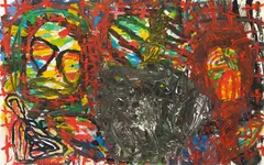 Peter Pongratz, Höllentor, 1993, mixed media on paper