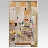 Tom Wasmuth, Hotel Terminus, 1995, mixed media, collage on paper and chipboard