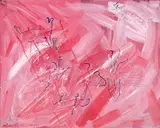 Untitled by Oswald Oberhuber, 1985, oil on canvas, sold Nov 2015