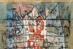 Peter Pongratz, Adler, watercolour on paper (cut-out)