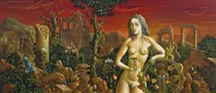 Peter Proksch, Die Vergänglichkeit, 1989/1990, resin oil and egg tempera on hardboard