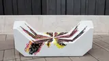 Johannes Deutsch, MQ courtyard furniture "Spain": Wunderblock – pizarra mágica, hard foam