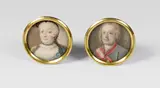 Antonio Pencini, Pair of miniatures: Maria Theresia and Franz Stephan of Lothringen, miniature painting on ivory