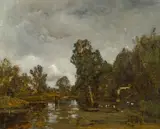 Emil Jakob Schindler, Motif of the Prater, Vienna (Krieau)
