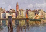 Alfred Zoff, Evening mood in the harbour of Chioggia
