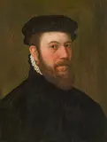 Portrait of a bearded man by circle of Antonio Moro, c. 1560, oil on panel, parqueted, offered Nov 2015
