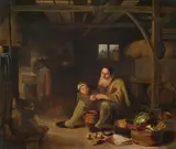 Pieter Jacobsz Duyfhuysen, Kitchen scene, oil on panel