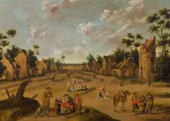 Cornelisz Droochsloot, Village road, 1670/73, oil on panel